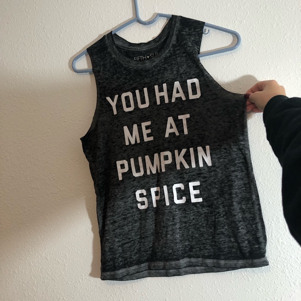 Cute fall “you had me at pumpkin spice” tank top